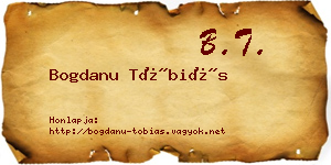 Bogdanu Tóbiás névjegykártya